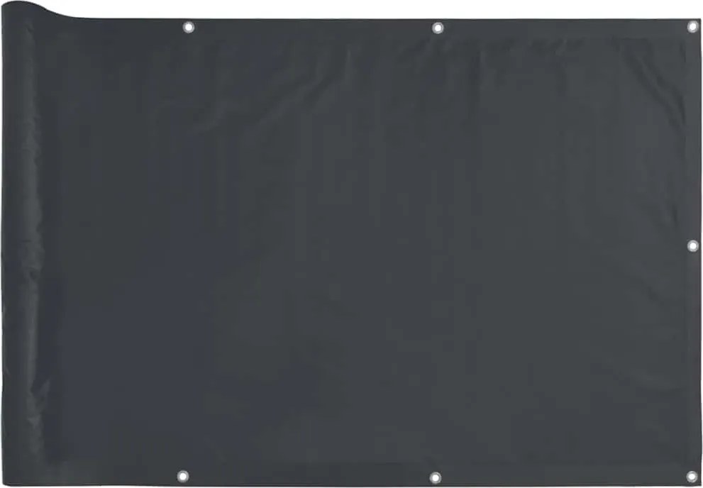 vidaXL Paravan de balcon, antracit, 400x75 cm, PVC