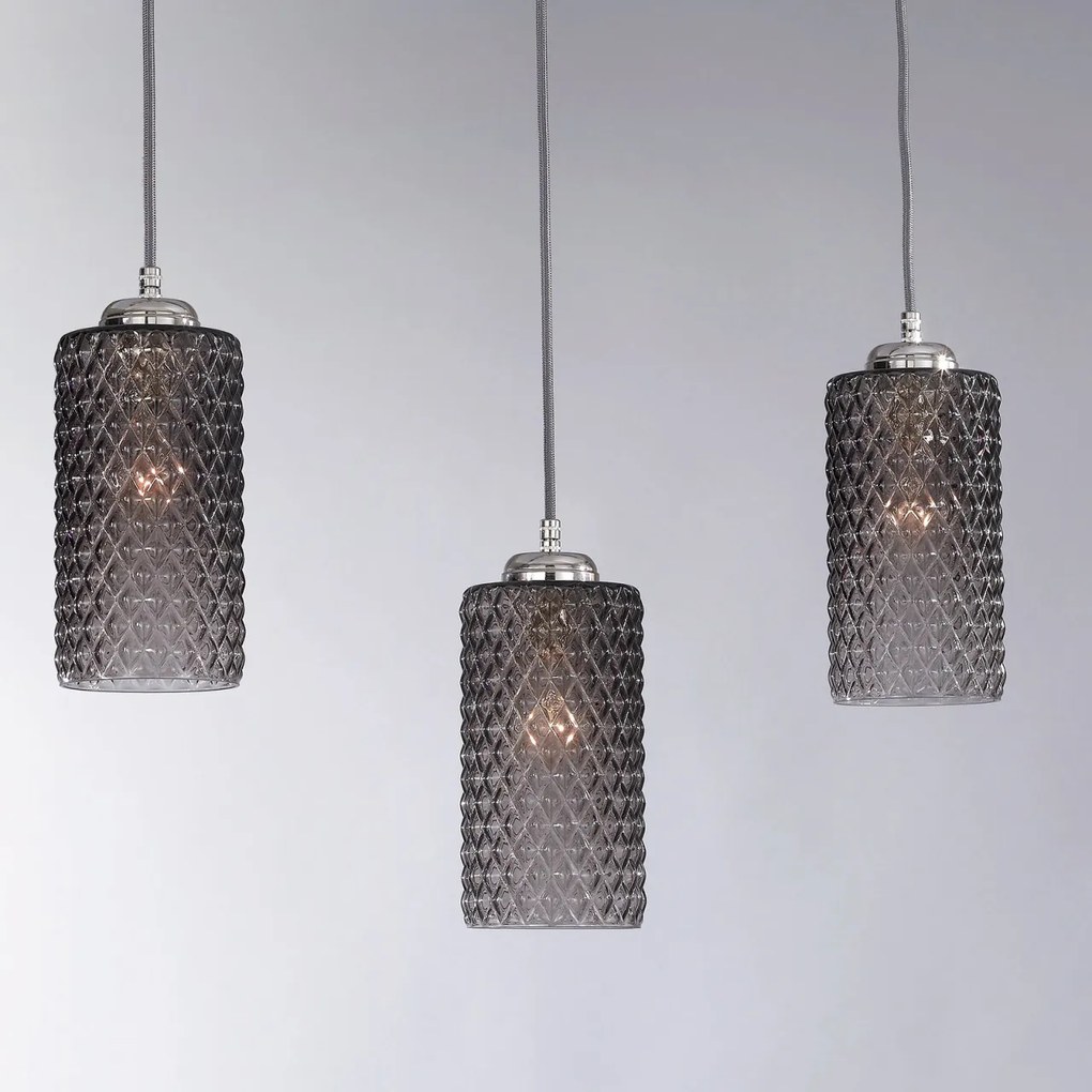 Lustra, Pendul modern design italian 10000 fumuriu
