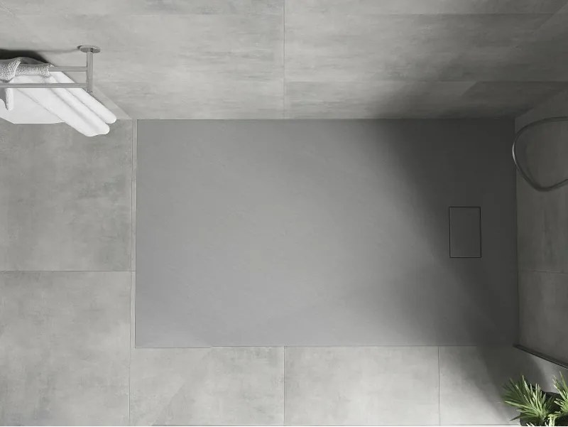 Mexen Hugo cadă de duș dreptunghiulară SMC 140 x 80 cm, gri - 42618014