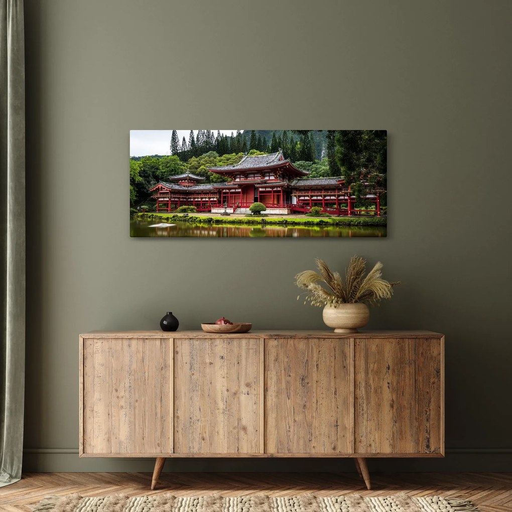 Tablou - mănăstire budhistică (120x50 cm)