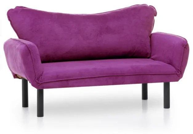 Canapea Extensibilă cu 2 Locuri Chatto, 140 x 70 x 65 cm, Mov