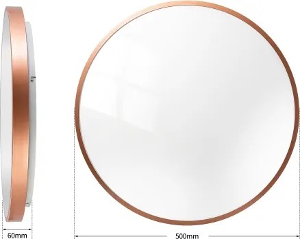 BRILAGI - Corp de iluminat LED reglabil GLASS POOL DOUBLE LED/60W/230V 50 cm cu finisaj cupru + telecomandă