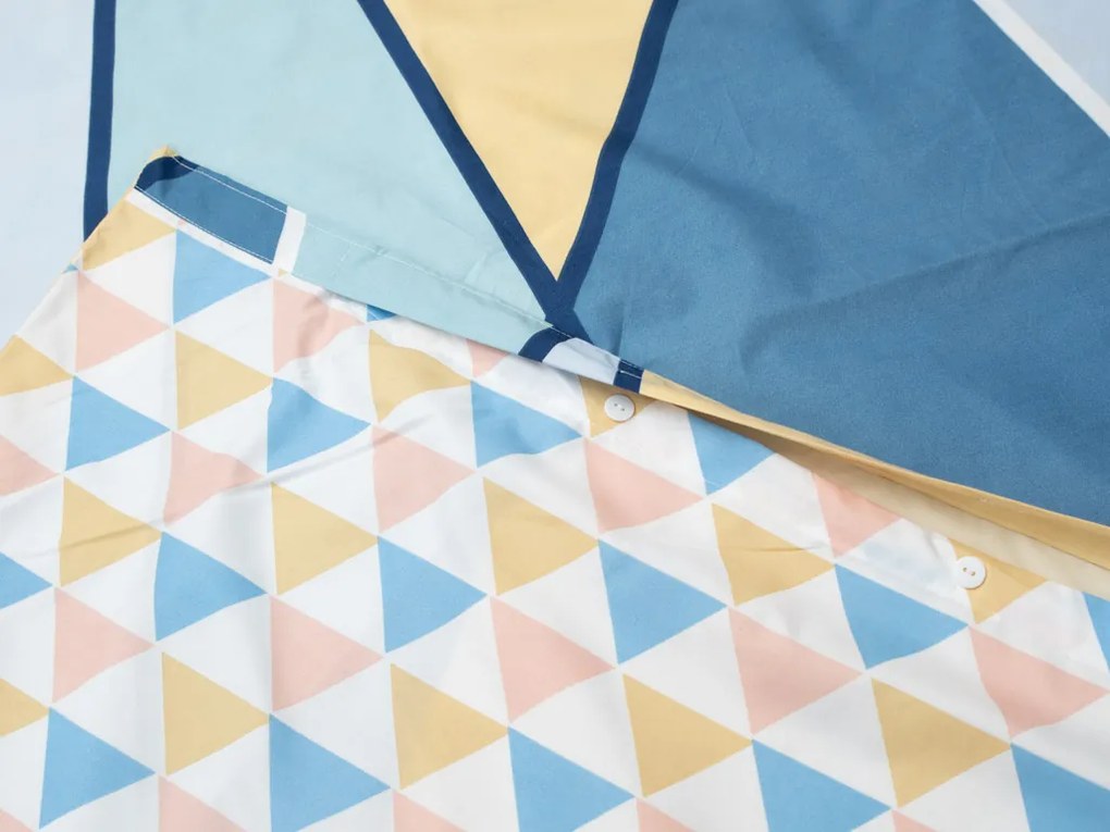 Lenjerie de pat din bumbac alb MELYNA + husa de perna 40 x 50 cm gratuit