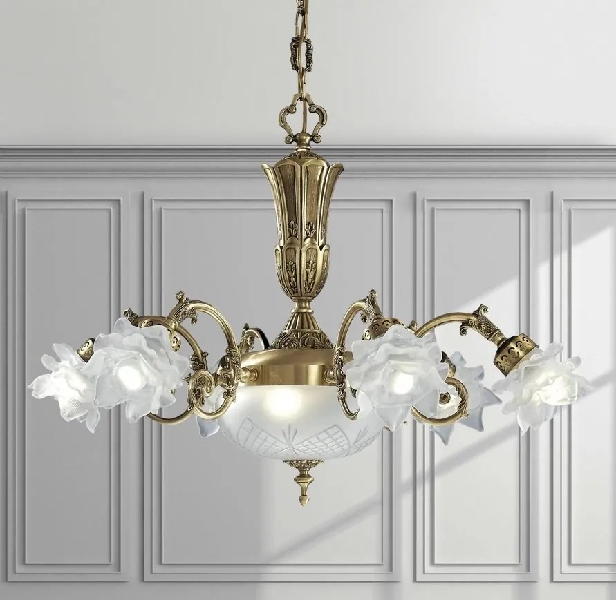 Candelabru 6 brate LUX design clasic realizat manual Michela