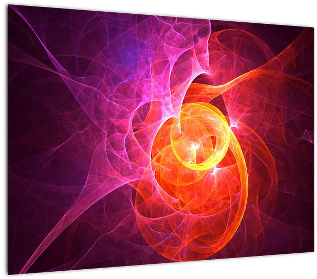 Tablou pe sticlă modern abstract (70x50 cm)