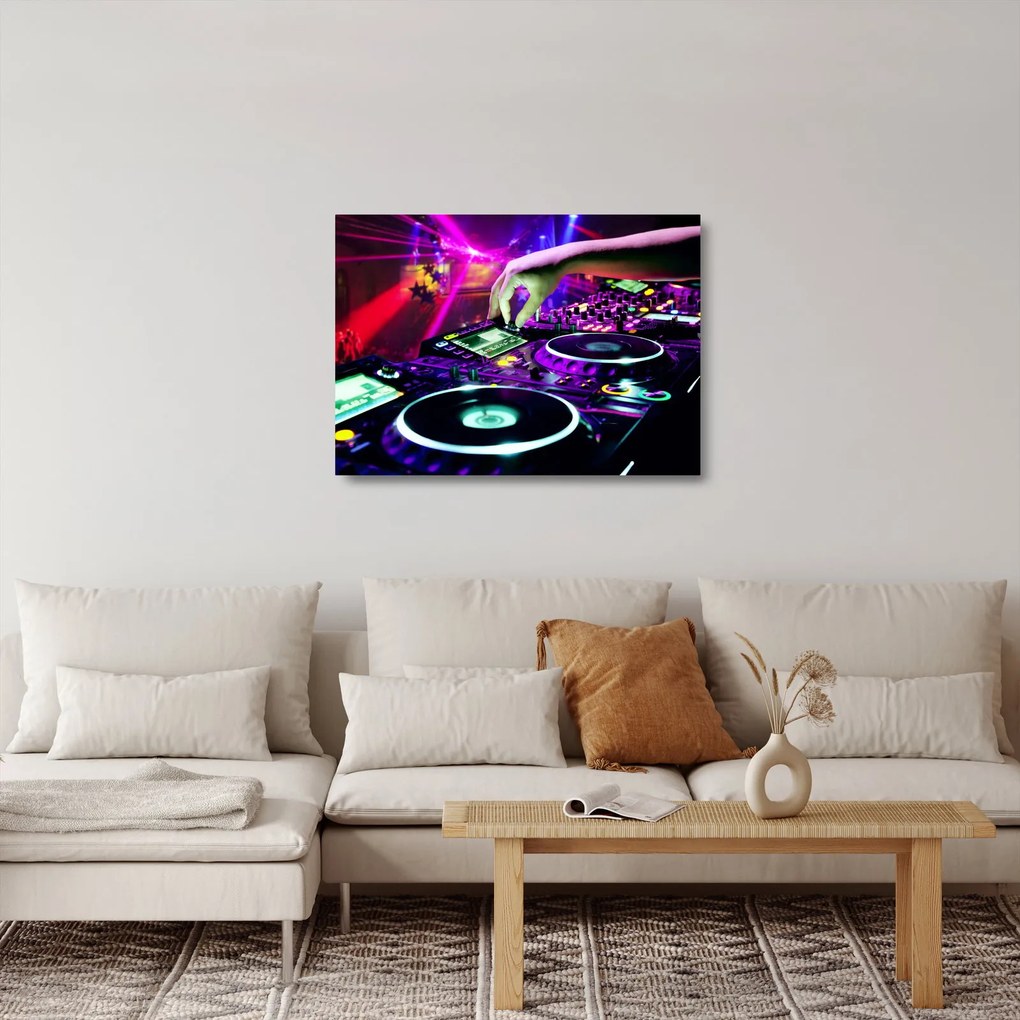 Tablou pe sticlă - DJ (70x50 cm)