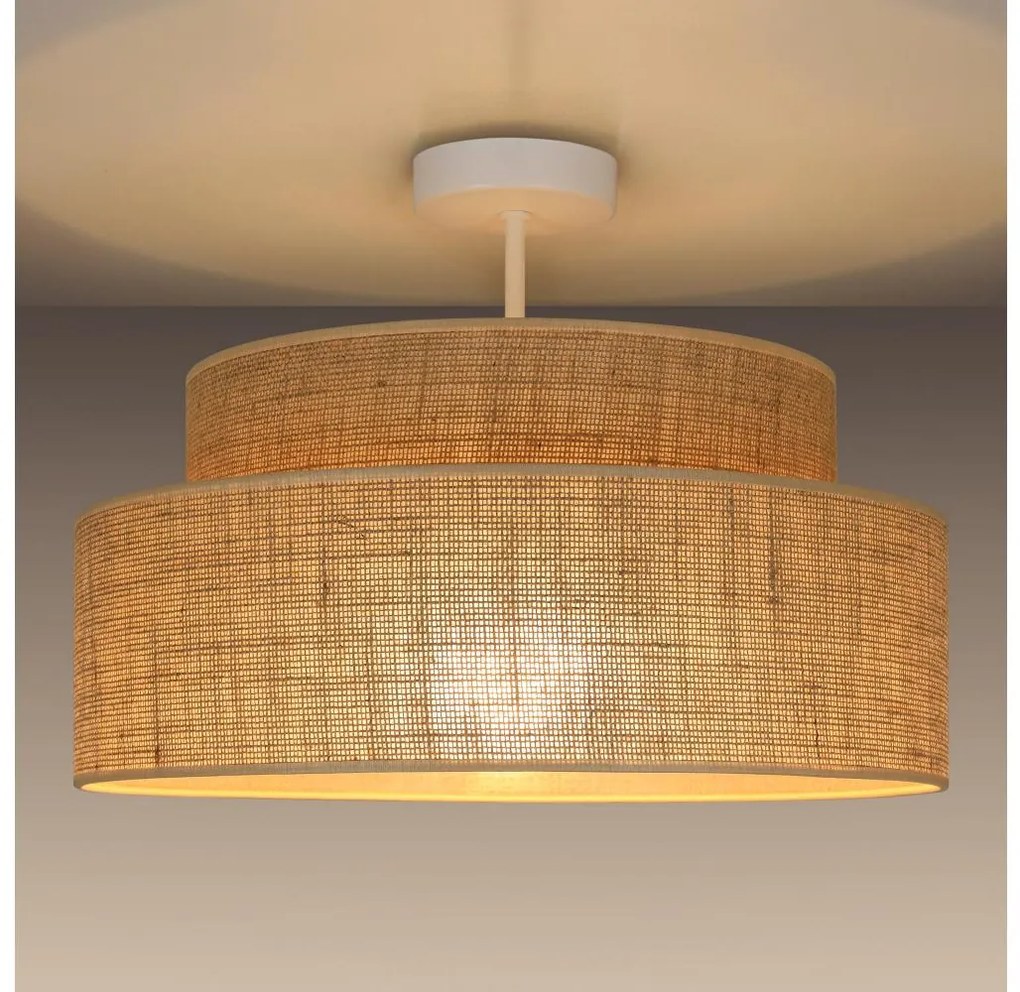 Lustră aplicată BOHO 1xE27/60W/230V bej