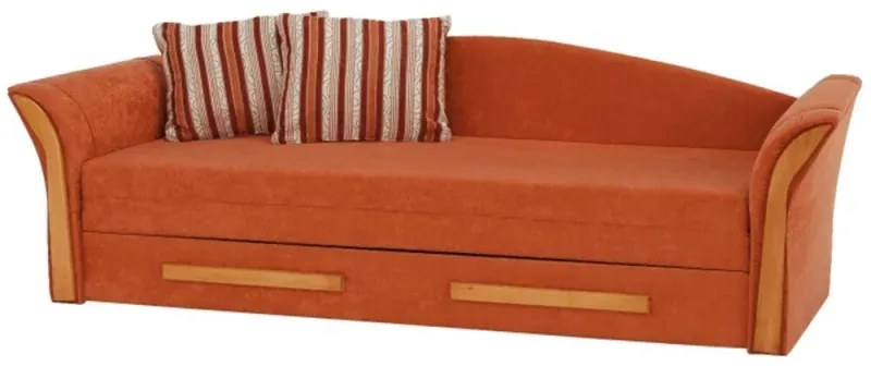 Canapea textil portocaliu/arin PATRYK