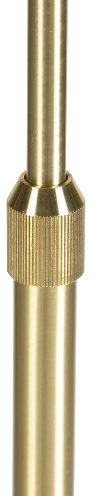 Lampă de podea auriu/alamă cu abajur din catifea verde smarald 40/40 cm - Parte