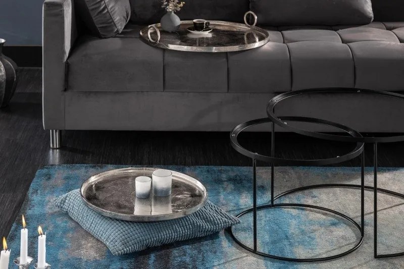 Set de 2 masute design industrial Elements Oriental