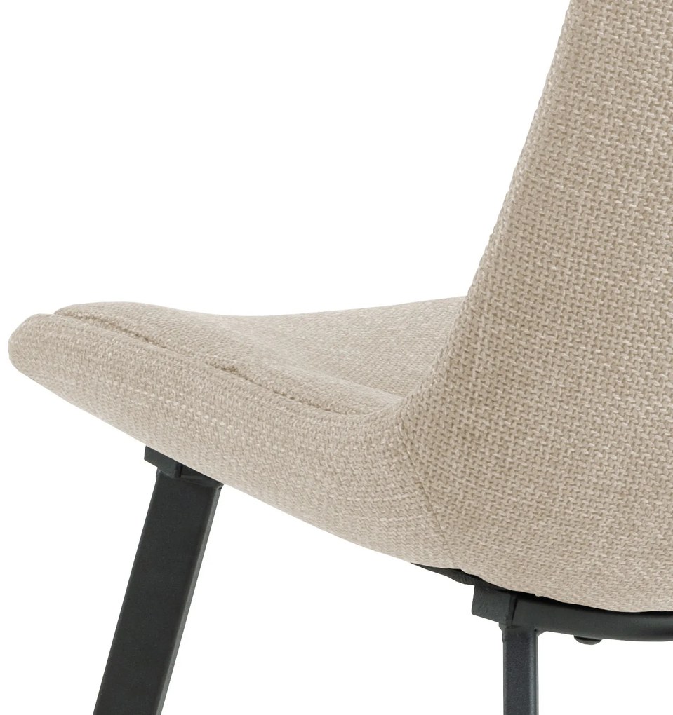 MAZZONI EXPORT IDA Bej (material Basel 24) - SCAUN TAPIȚAT MODERN PENTRU SALON/SUFRAGERIE LOFT
