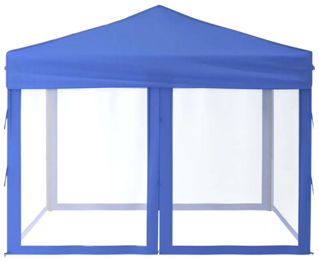 Cort pliabil pentru petrecere, pereti laterali, albastru, 3x3 m Albastru, 3 x 3 m