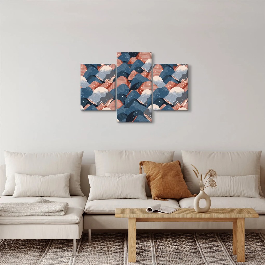 Tablou - Valuri și dealuri (90x60 cm)