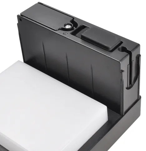 Lampă LED solară cu senzor Solight WO7202 PALERMO LED/5W/2000mAh IP54 negru