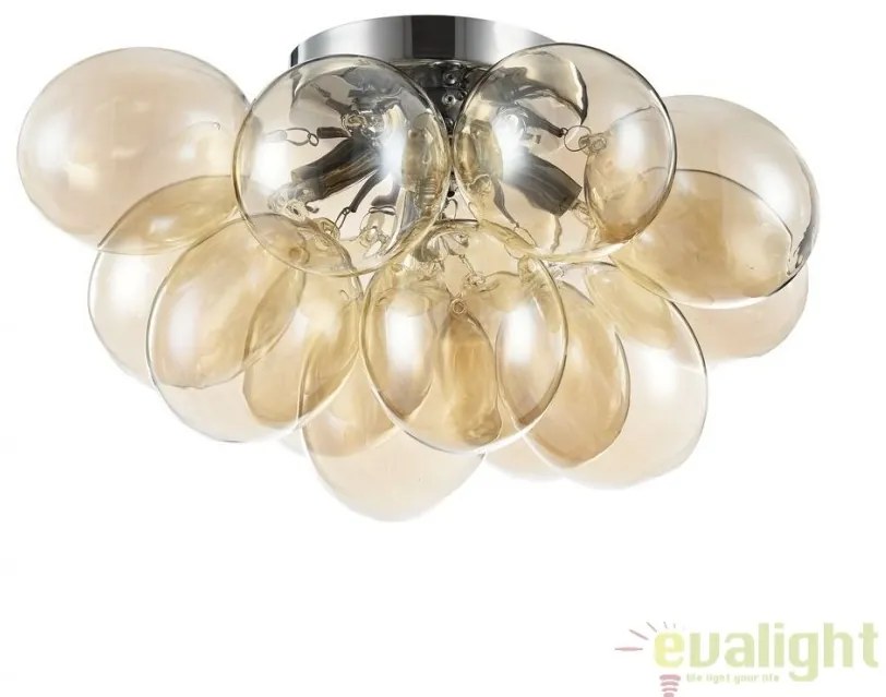 Lustra aplicata / Plafoniera design deosebit diam. 38cm Balbo chihlimbar MYMOD112-04-G