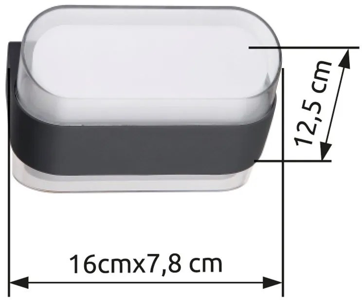 Aplica LED de exterior IP54 PLIXON