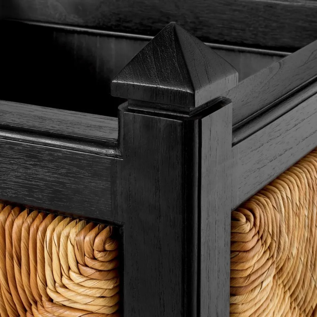 Ghiveci, vas decorativ din iarba de mare, Aruba