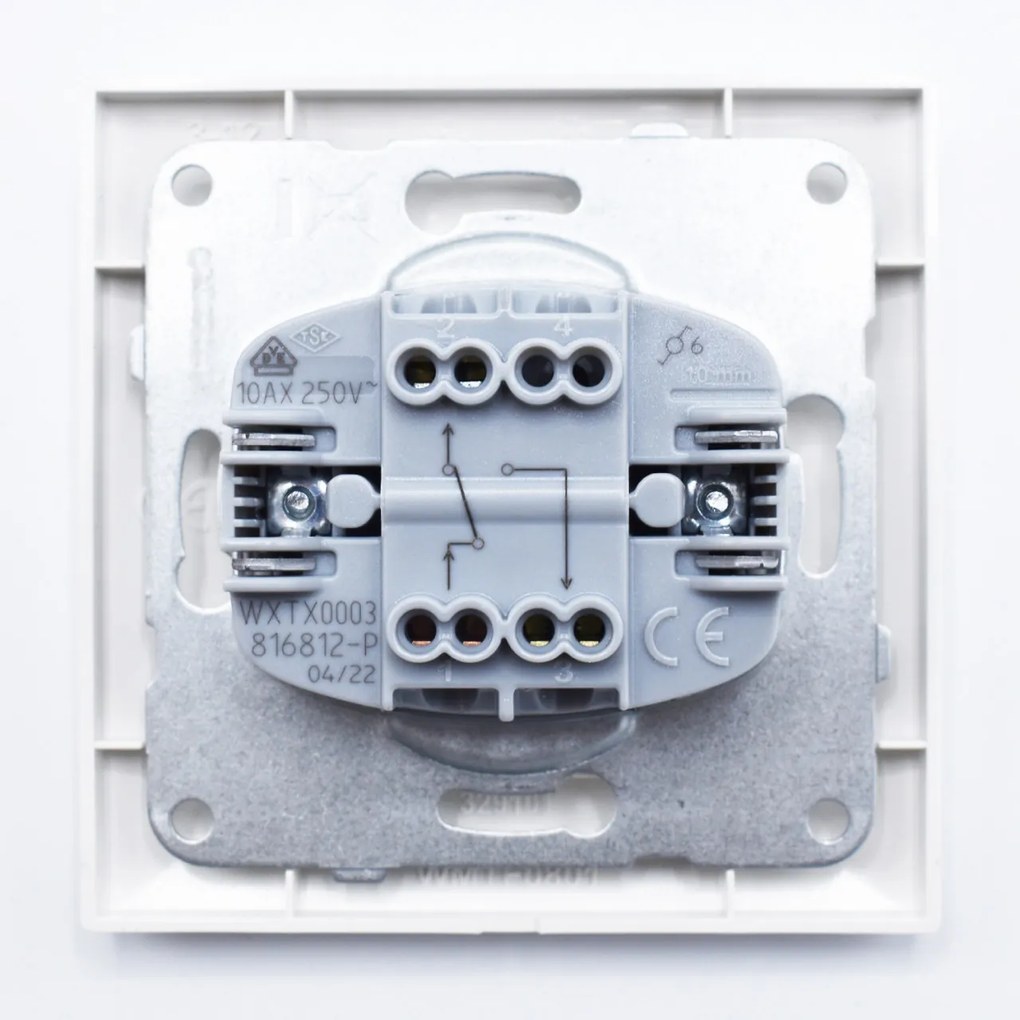 Intrerupator cap scara Arkedia Panasonic, ST, alb