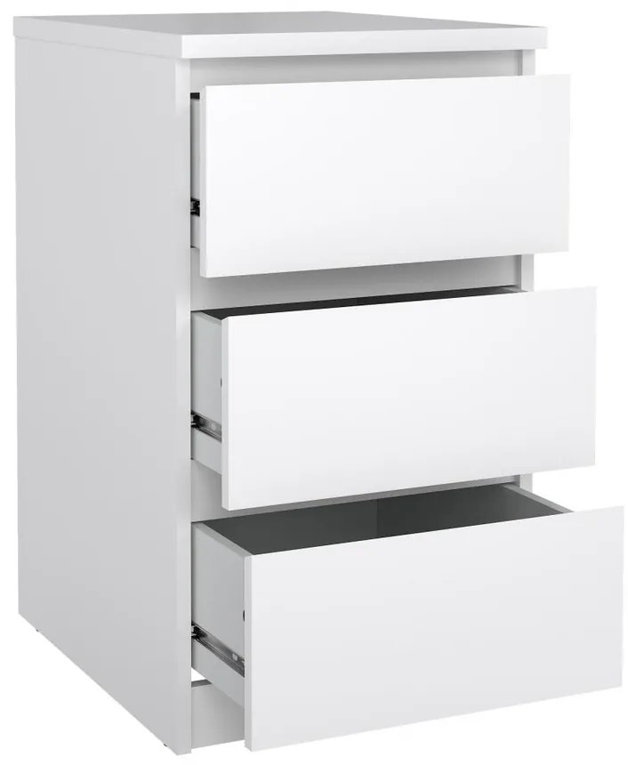 Comodă Simplicity 40 x 50 x 70 cm, alb lucios