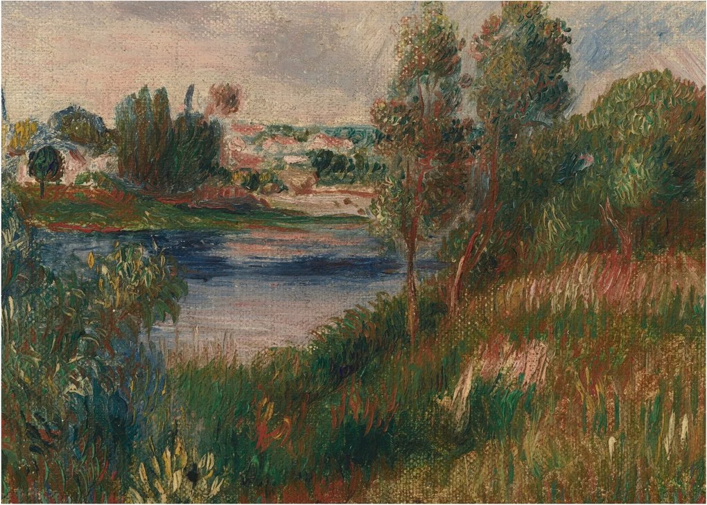 Tablou - Auguste Renoir, Landscape at Vetheuil, reproducere (70x50 cm)