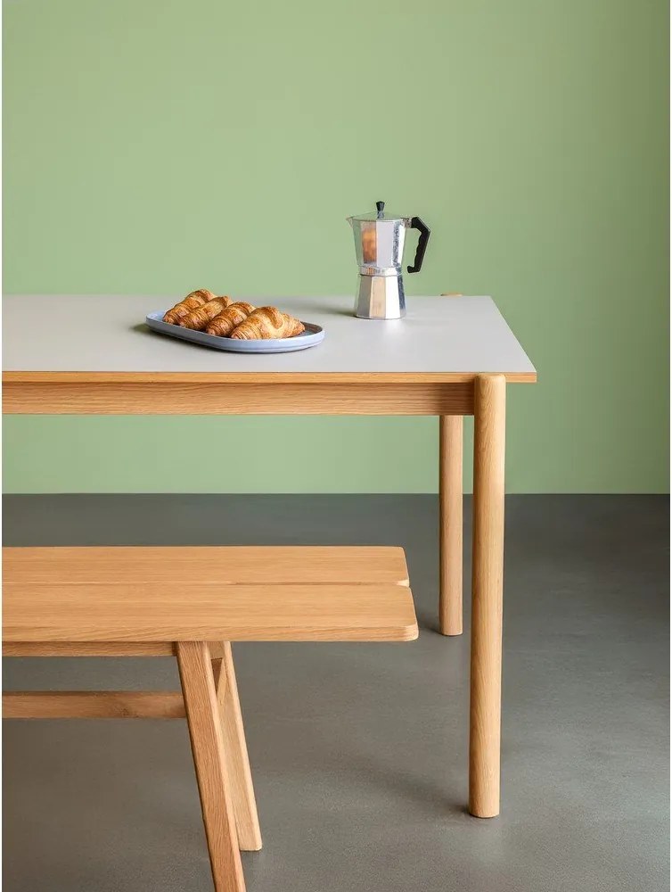 Masă de dining din lemn de stejar 107x190 cm Oblique – Hübsch