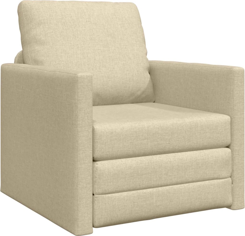 vidaXL Pat canapea 60cm Crem țesătură