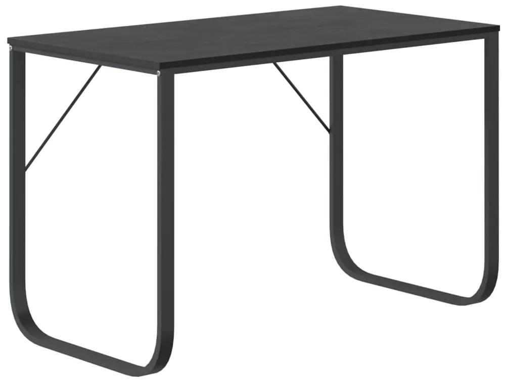 Birou de calculator, negru, 110x60x73 cm, PAL Negru