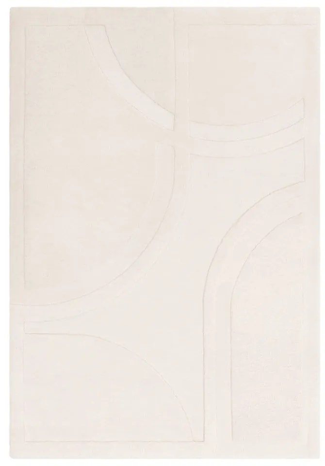 Covor alb din lână 120x170 cm Olsen – Asiatic Carpets