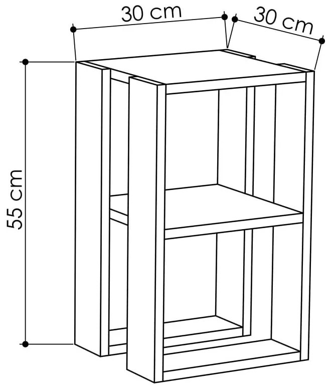 Noptieră Lonie, alb