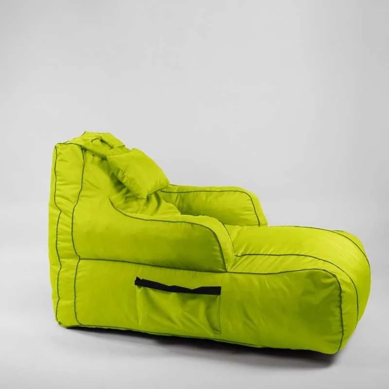 Fotoliu Player Pufrelax, Material Impermeabil - Verde neon