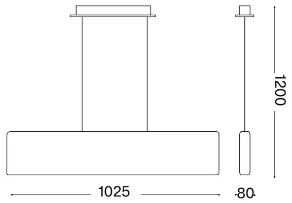 Lustră LED pe cablu Ideal Lux DESK LED/32W/230V negru