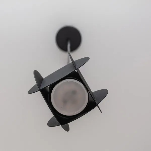 Lustră cu cablu GAMBIT 1xGU10/10W/230V, neagră