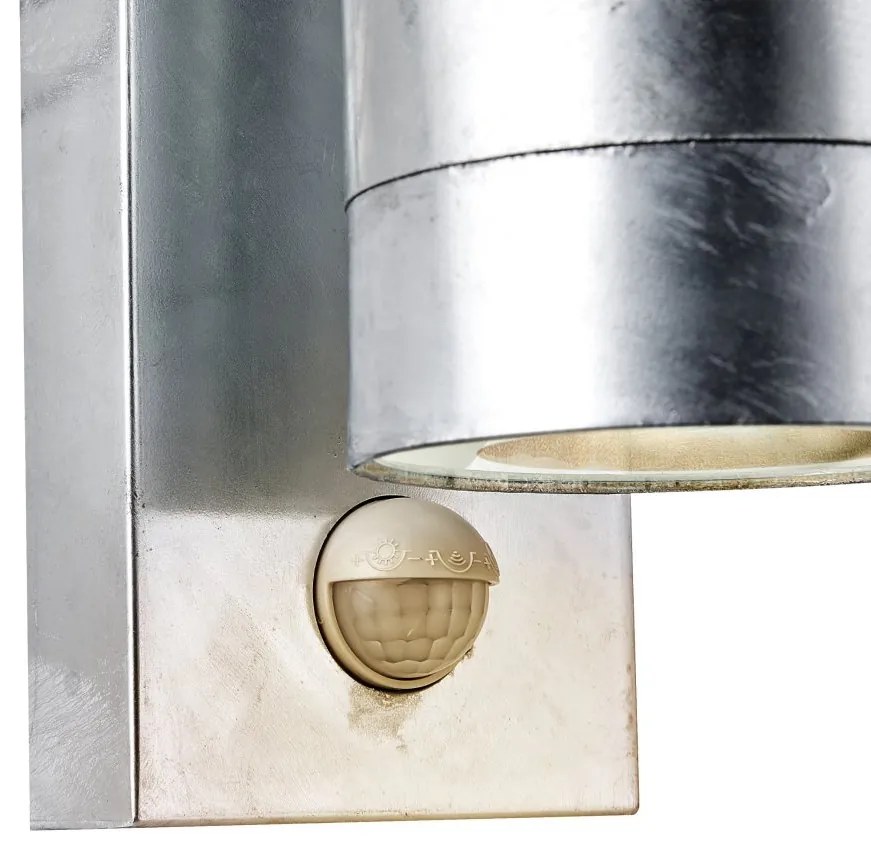 Aplica Perete Exterior, Protectie IP54, Senzor de miscare, Tin Maxi Galvanizat