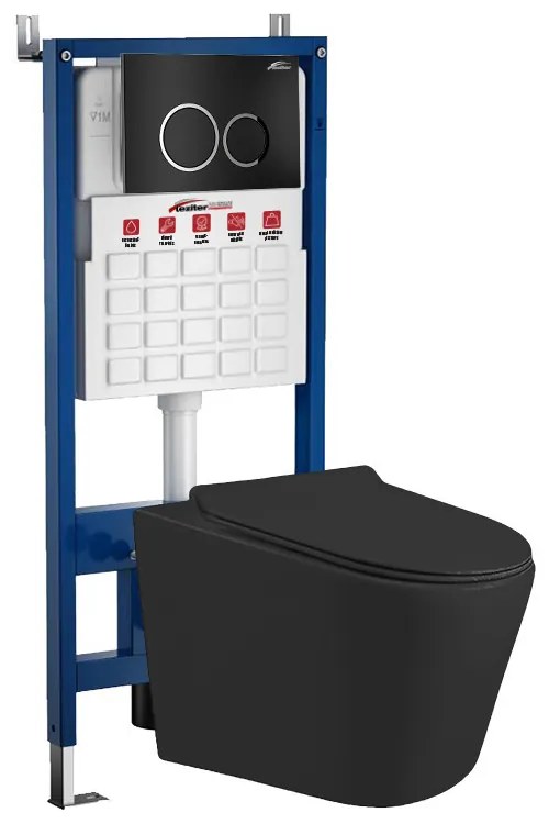 Set rezervor WC montat pe perete Roya Ride 082B