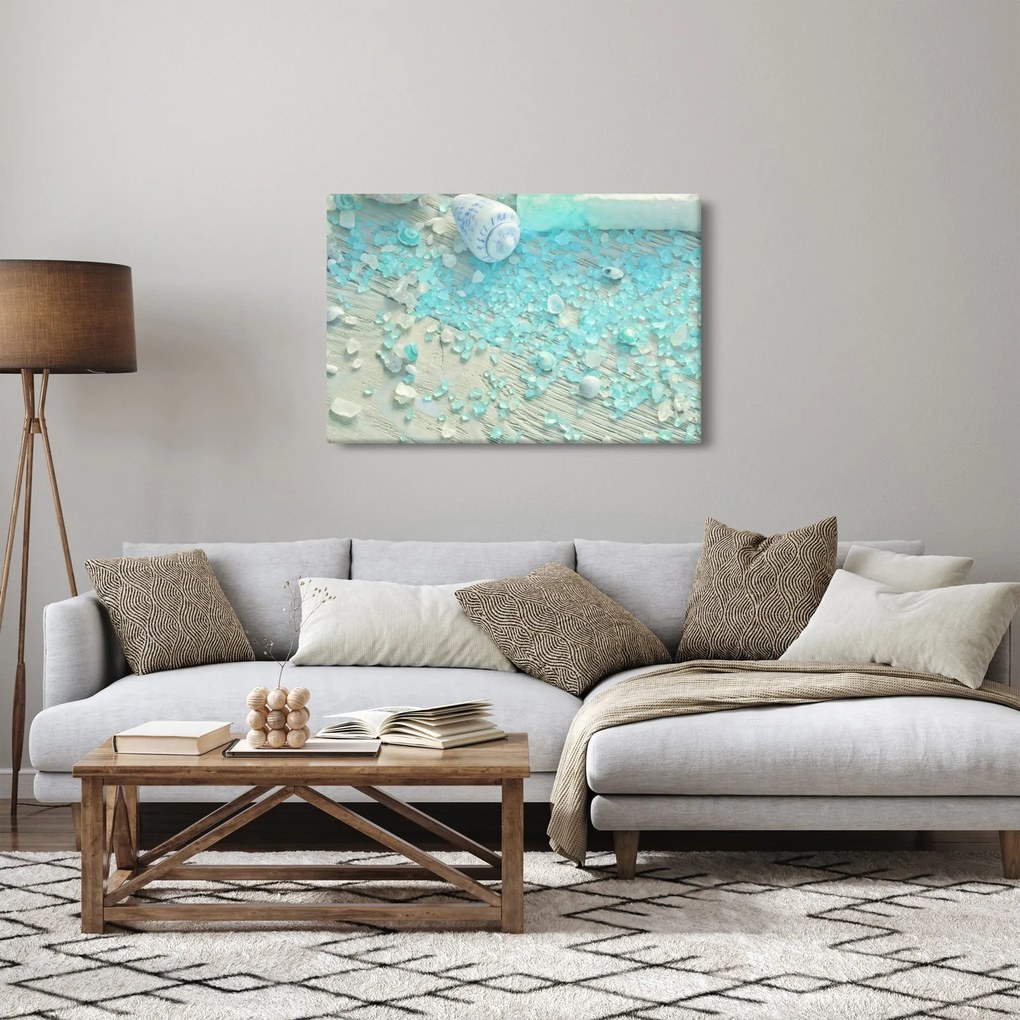 Tablou - Atmosfera de litoral în nuanțe turcoaz (90x60 cm)