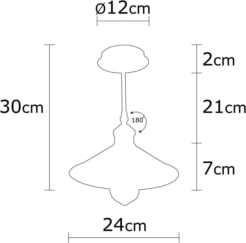 Plafonieră bronz cu abajur din metal ø 24 cm Berceste – Opviq lights