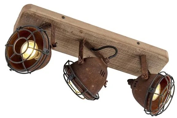 Spot inteligent maro ruginiu reglabil, inclusiv 3 WiFi GU10 - Gina