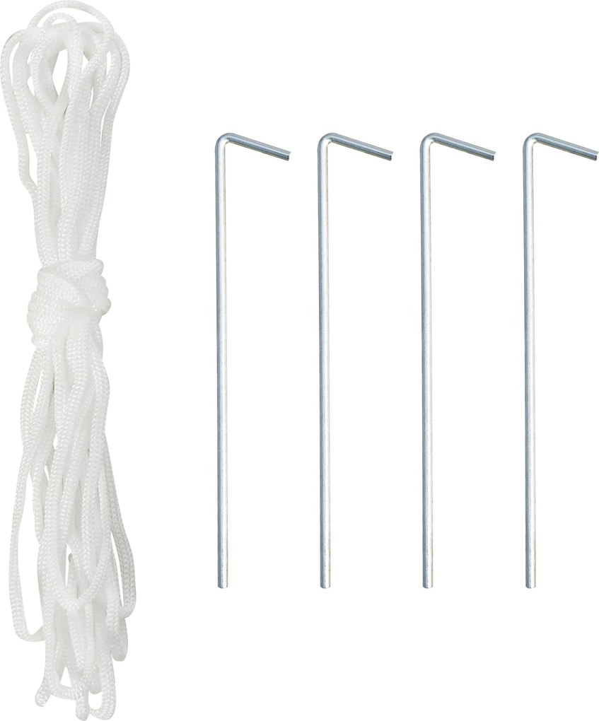 Outsunny Serra da Giardino a Tunnel Per Piante in PE con Tubi in Ferro, Bianco, 250x200x200cm