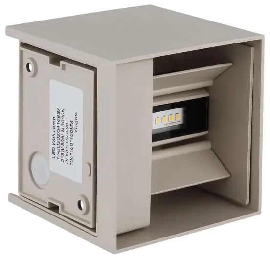 Globo 34168SA - Aplică de perete LED pentru exterior VERONIKA, 2 x 3W, 230V, IP54