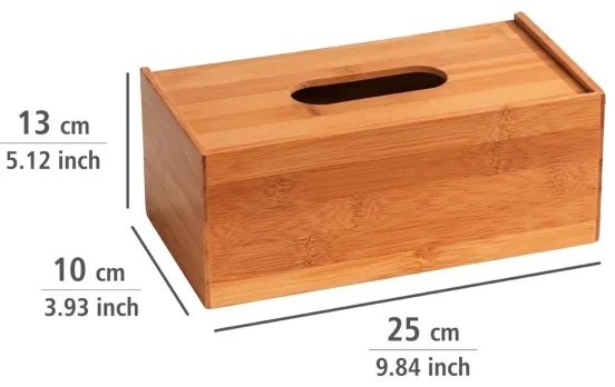 WENKO 23925100 - Dispenser pentru șervețele TERRA 25x13 cm maro