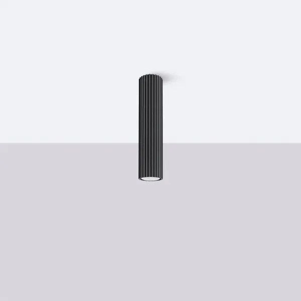 Spot Sollux SL.1570 KARBON 1xGU10/10W/230V 30 cm negru