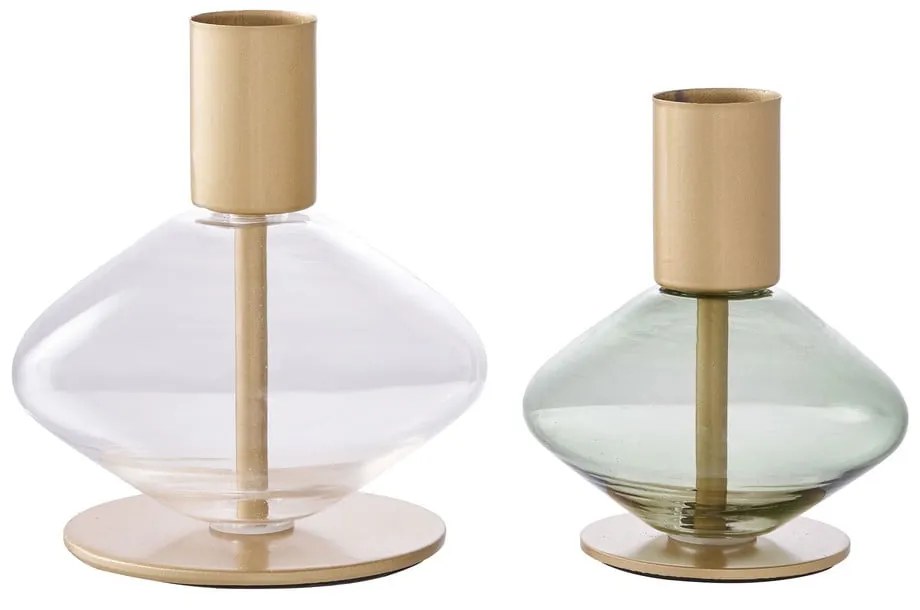 Sfeșnice 2 buc. din sticlă – House Nordic