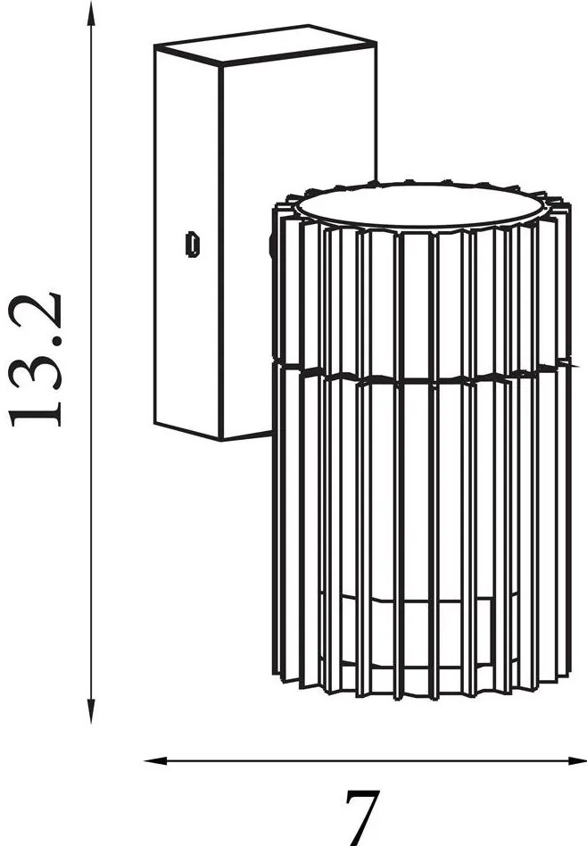 Aplica de perete iluminat exterior IP44 Detroit
