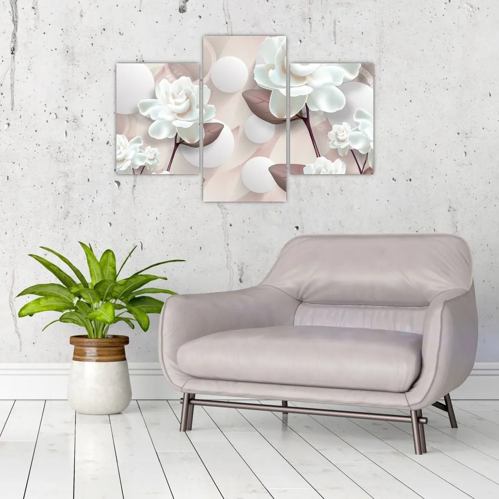 Tablou - Flori de trandafir (90x60 cm)