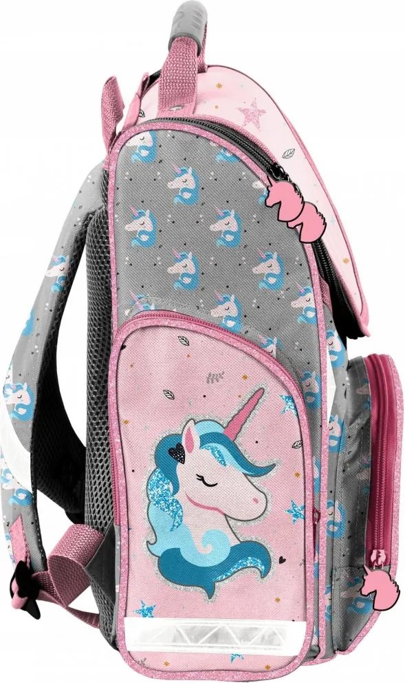 Set școală din 6 piese din cea mai recentă colecție pentru o fată, cu motiv unicorn