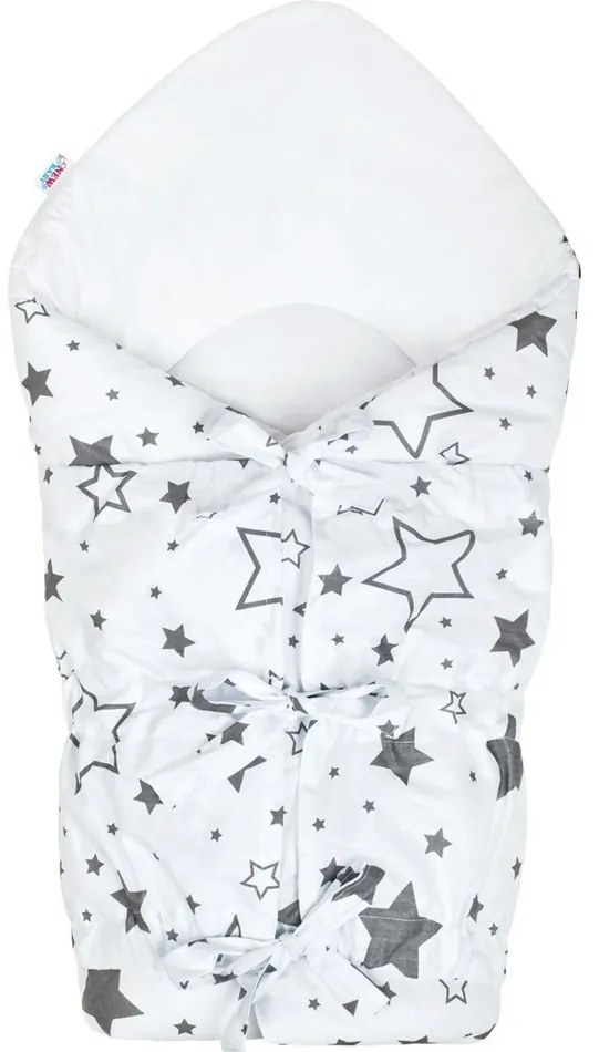 Păturică de înfășat New Baby Classic Stele gri