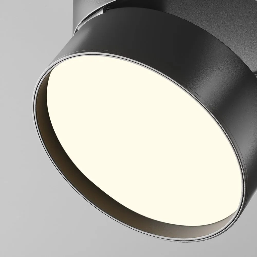 Spot LED aplicat directionabil Onda negru 3000K