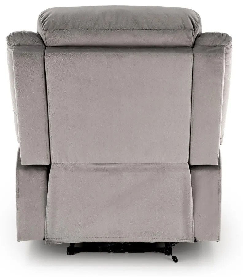 Fotoliu recliner Loris stofa gri H105 cm