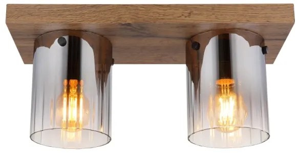 Globo 15915-2 - Plafonieră UNDERWOOD, 2 x E27 / 40 W / 230 V, 16 x 41 cm