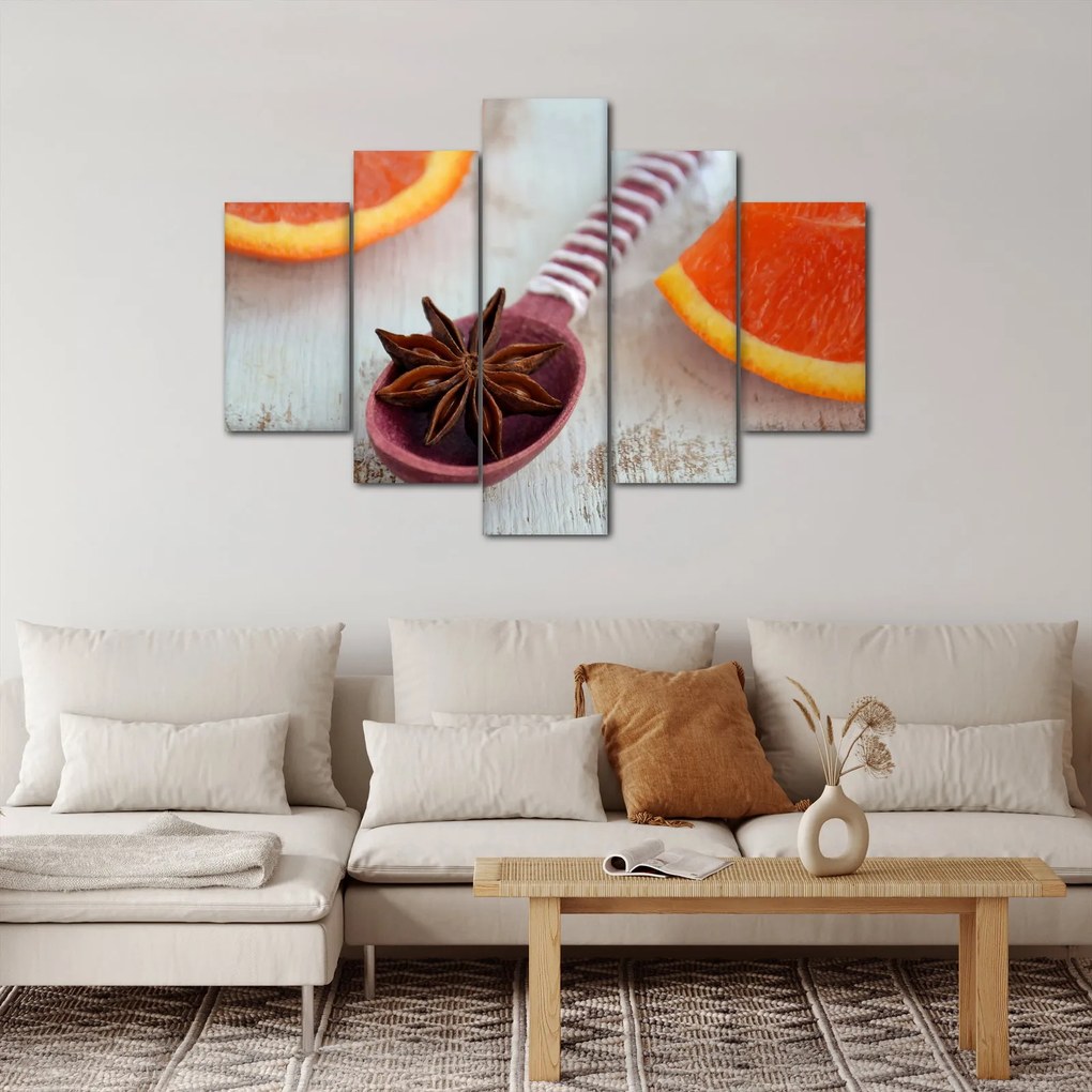 Tablou cu scorțișoară pe linguriță (150x105 cm)